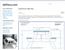 Tablet Screenshot of deplans.com